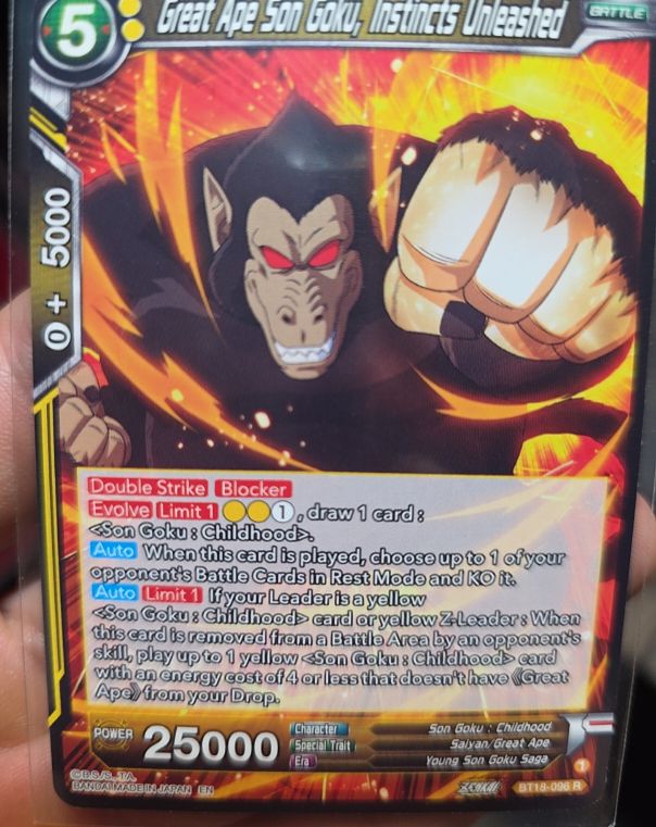 2023 Dragon Ball Super #BT18-096 Great Ape Son Goku, Instincts Unleashed — front