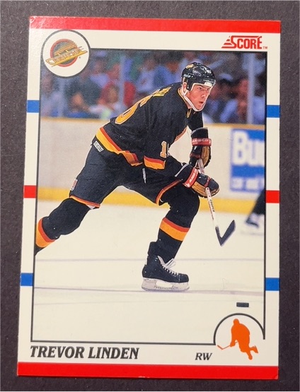 1990-91 Score #32 Trevor Linden — front