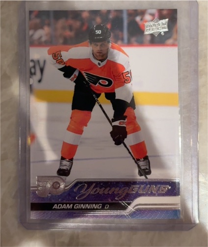 2023-24 Upper Deck Series 1 Young Guns #243 Adam Ginning — front