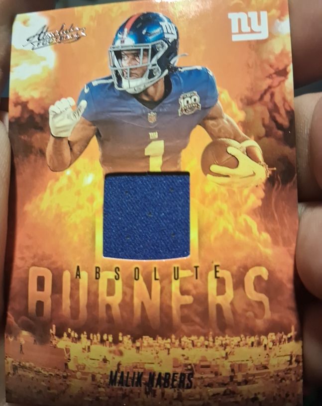 2024 Panini Absolute #ABU-MNA Malik Nabers Absolute Burners — front