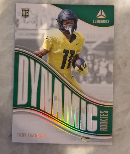 2024 Panini Luminance Dynamic Rookies #DR-TFN Troy Franklin — front