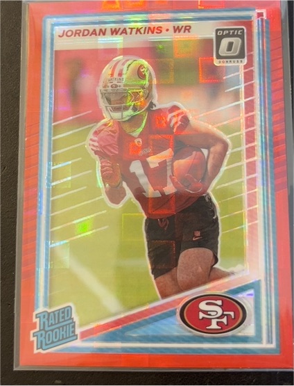 2025 Panini Donruss Optic #356 Jordan Watkins Rated Rookie — front
