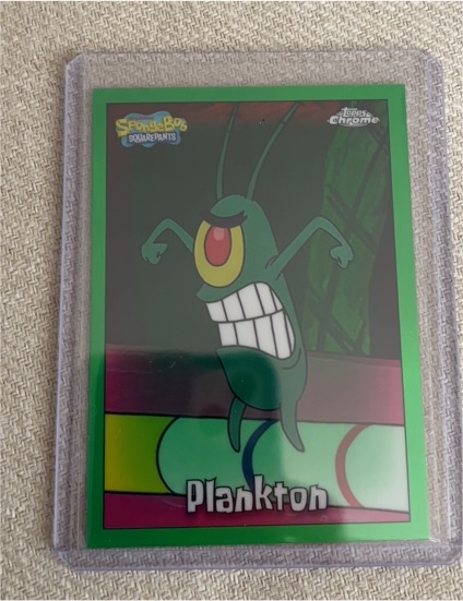 2025 Topps Chrome SpongeBob SquarePants #29 Plankton — front