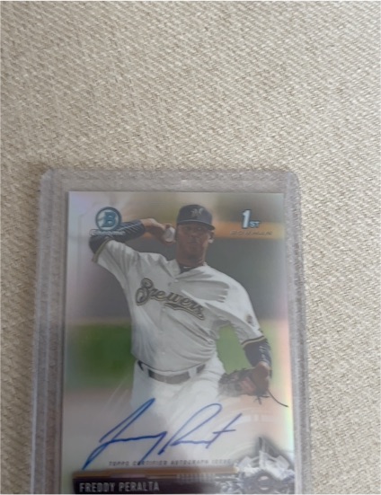 2017 Bowman Chrome #CPA-FP Freddy Peralta — front
