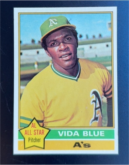 1976 Topps #140 Vida Blue — front