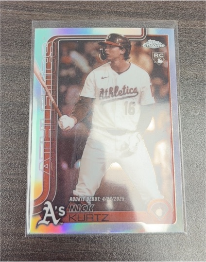 2025 Topps Chrome Update #USC180 Nick Kurtz — front