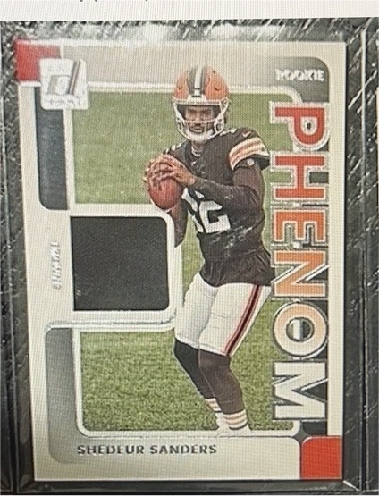 2025 Panini Donruss #RPJ-SSS Shedeur Sanders Rookie Phenom Jerseys — front