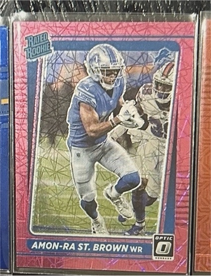 2021 Donruss Optic #228 Amon-Ra St. Brown — front