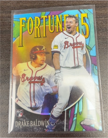2025 Topps Chrome Update Fortune 15 #F15-19 Drake Baldwin — front