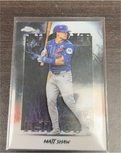 2025 Topps Chrome Update #NT-20 Matt Shaw Night Terrors Rookie — front