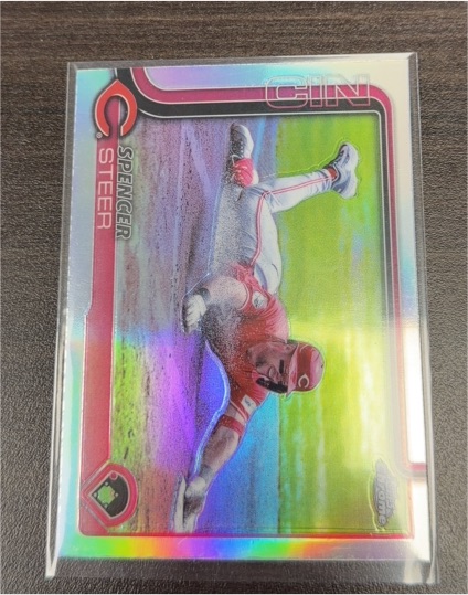 2025 Topps Chrome #174 Spencer Steer — front
