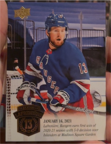 2020-21 Upper Deck Alexis Lafreniere Collection #29 — front