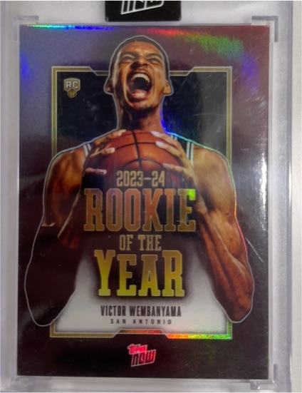 2023-24 Topps Now #VW-6 Victor Wembanyama Rookie Of The Year — front