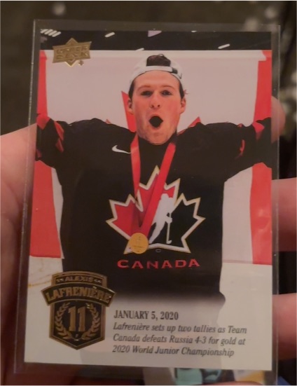 2020-21 Upper Deck Alexis Lafreniere Collection #27 Alexis Lafreniere — front
