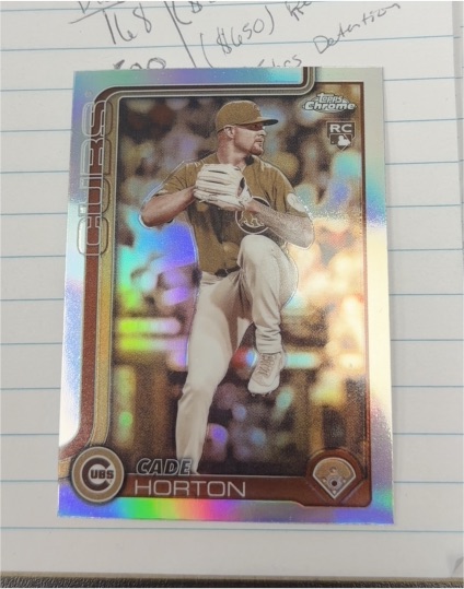 2025 Topps Chrome Update #USC63 Cade Horton — front