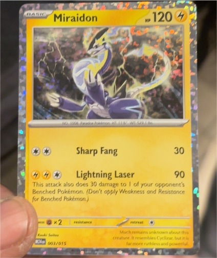 2024 McDonald's Pokémon #003 Miraidon — front