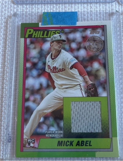 2025 Topps Update #90RU-MA Mick Abel RC 1990 Relic — front