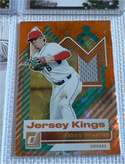 2025 Donruss Jersey Kings #JK-JT James Triantos Orange Ice — front