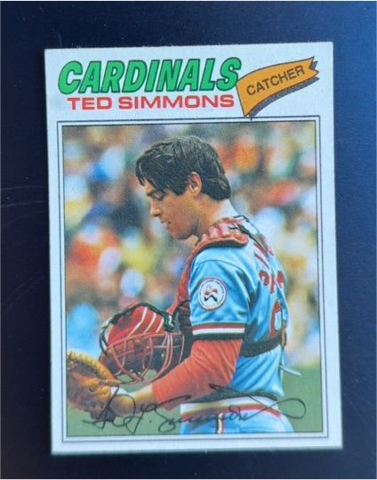 1977 Topps Baseball #470 Ted Simmons — front