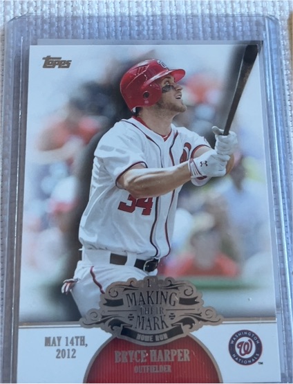 2013 Topps Making Their Mark #MM-19 Bryce Harper — front
