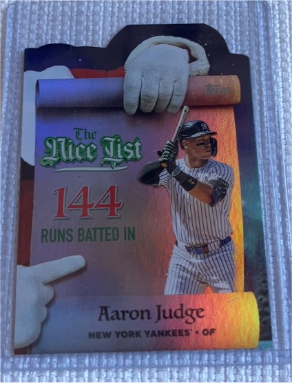2025 Topps Holiday #MNL-6 Aaron Judge Making The Nice List — front