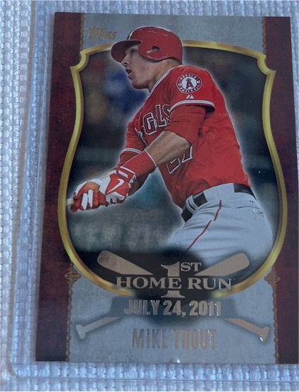 2015 Topps First Home Run #FHR-34 Mike Trout — front