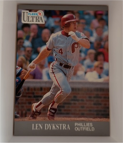 1991 Fleer Ultra #262 Len Dykstra — front
