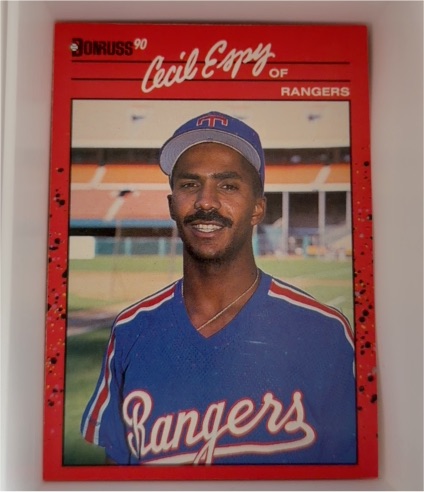 1990 Donruss #260 Cecil Espy Texas Rangers — front