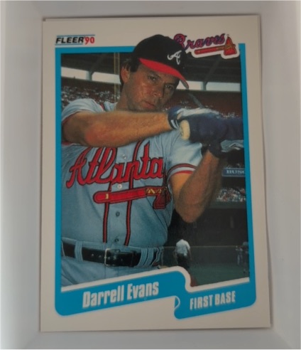1990 Fleer #581 Darrell Evans — front