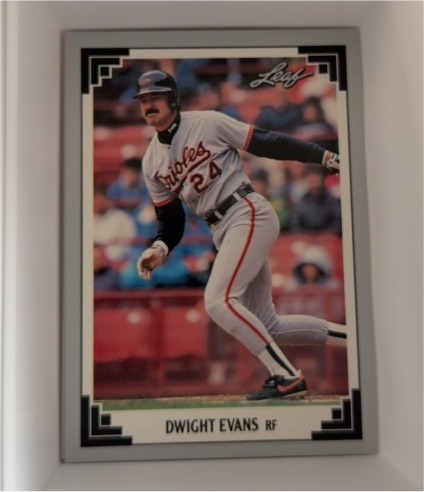 1991 Leaf #266 Dwight Evans — front