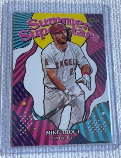 2025 Topps Series 2 #SS-1 Mike Trout Summer Superstars — front