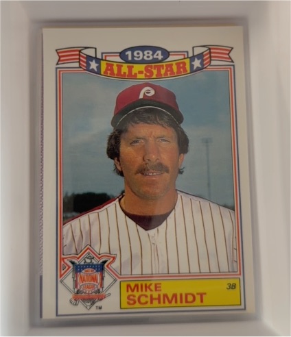 1985 Topps #4 Mike Schmidt — front