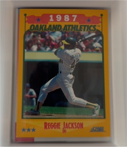 1988 Score #504 Reggie Jackson — front
