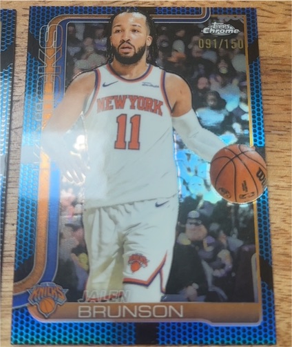 2025-26 Topps Chrome #101 Jalen Brunson — front