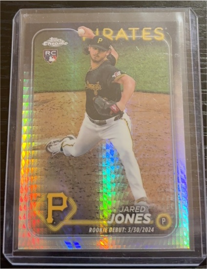 2024 Topps Chrome Update #US95 Jared Jones Rookie Debut — front