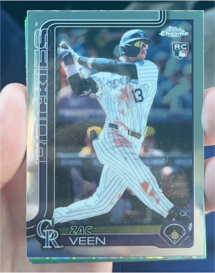 2025 Topps Chrome Update #USC28 Zac Veen — front