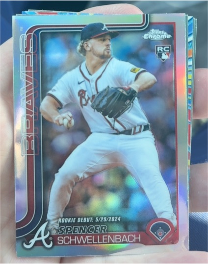 2025 Topps Chrome Update #USC132 Spencer Schwellenbach — front