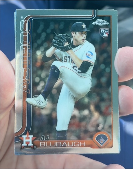 2025 Topps Chrome Update #USC163 AJ Blubaugh — front