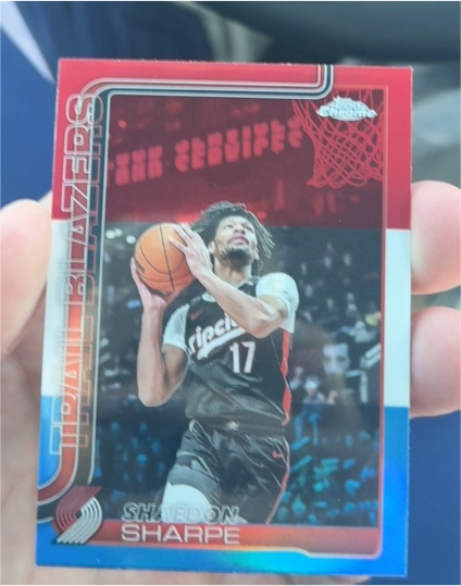 2025-26 Topps Chrome #150 Shaedon Sharpe — front