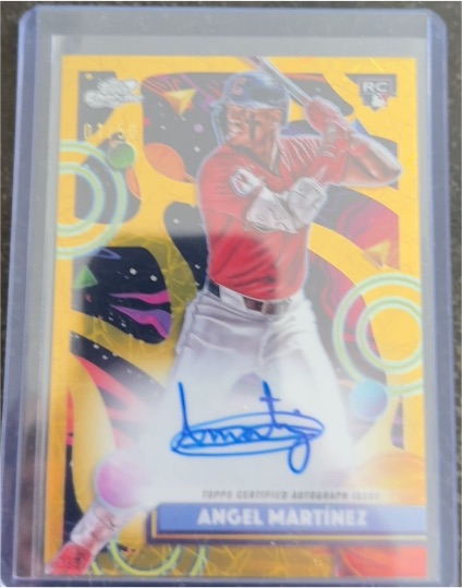 2025 Topps Cosmic Chrome #CCA-AM Angel Martinez — front