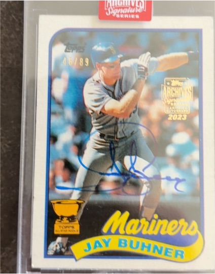 2023 Topps Archives Signature Series #06/99 Jay Buhner — front