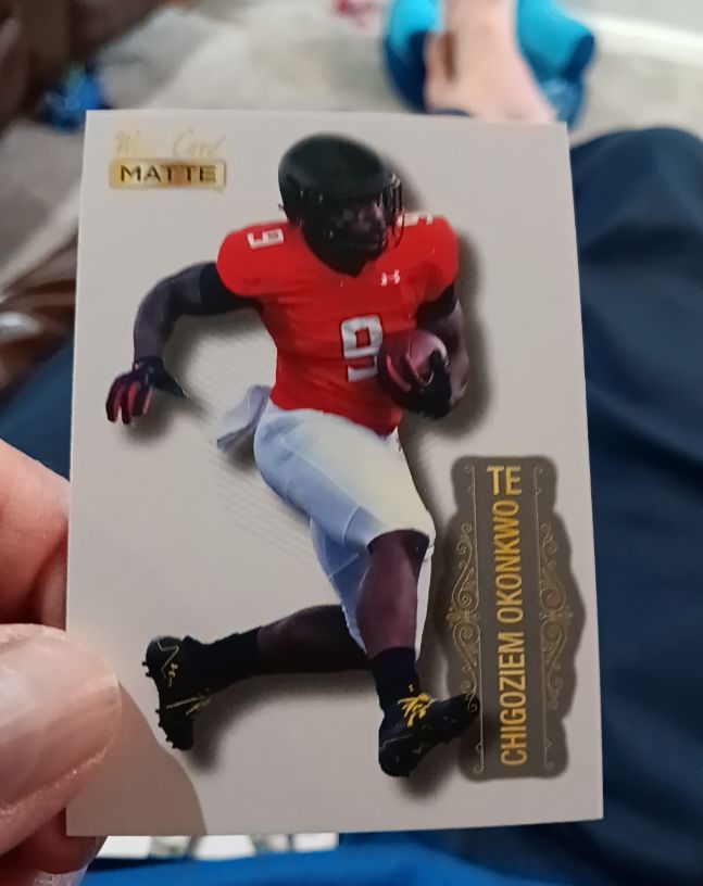 2022 Wild Card MATTE White #MB-126 Chigoziem Okonkwo — front