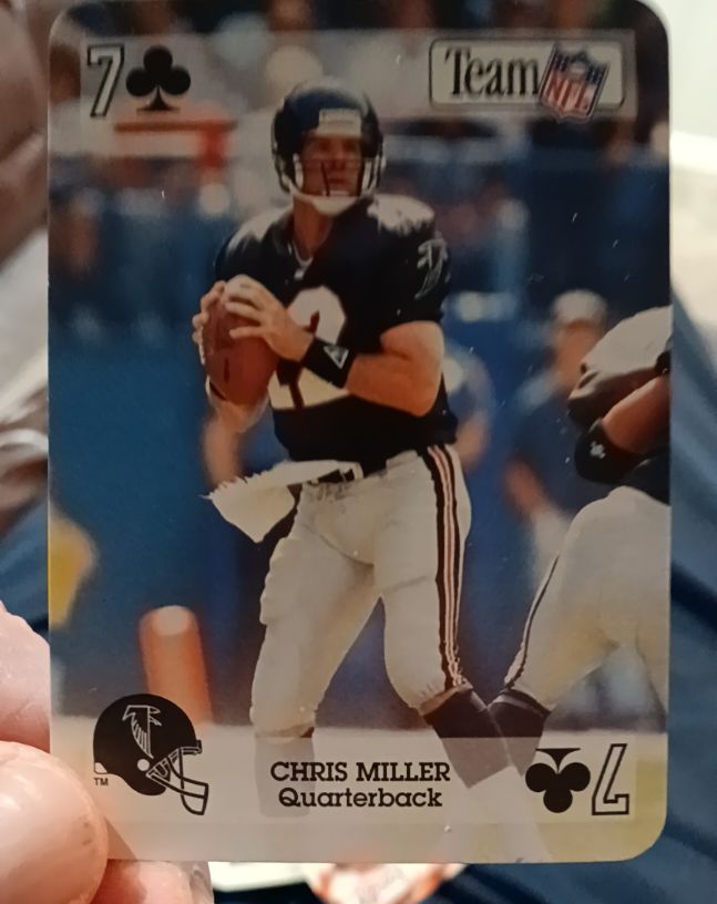1992 Team NFL #7 Chris Miller — front