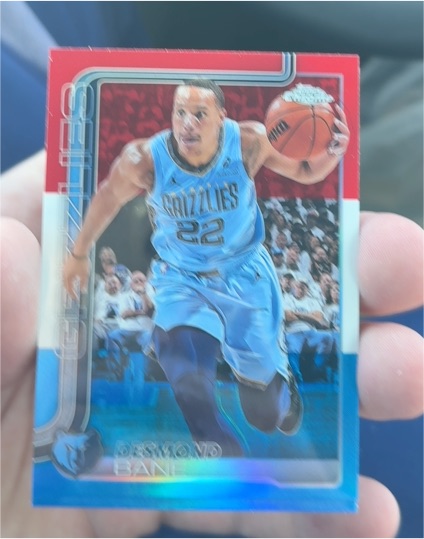 2025-26 Topps Chrome Red White and Blue Refractors #174 Desmond Bane — front