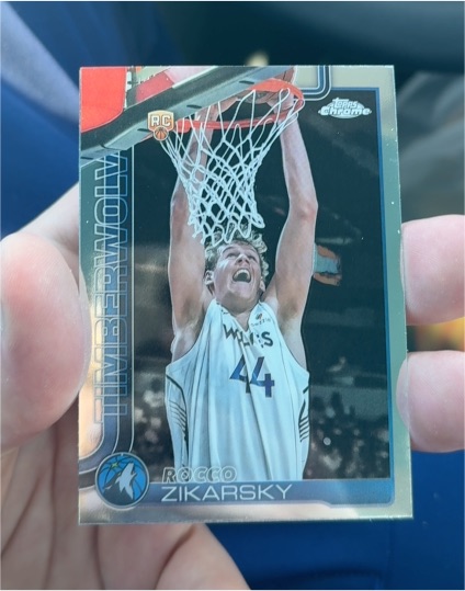 2025-26 Topps Chrome #296 Rocco Zikarsky — front