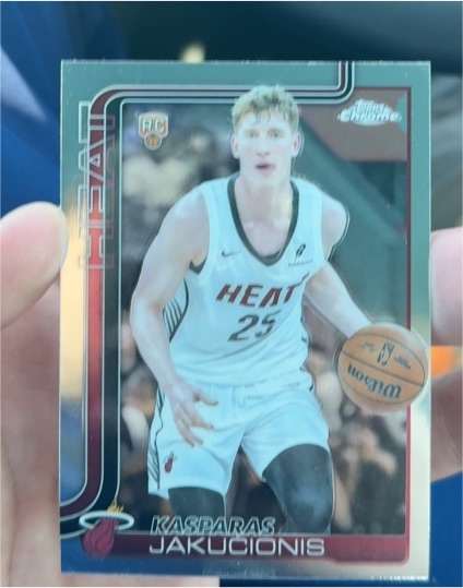2025-26 Topps Chrome #270 Kasparas Jakučionis — front