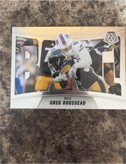 2025 Panini Mosaic Bang! #14 Greg Rousseau — front