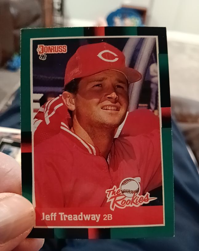 1988 Donruss The Rookies #17 Jeff Treadway — front