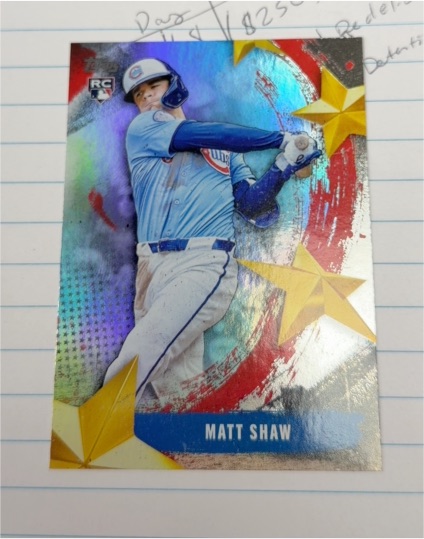 2025 Topps Update Series #SMLB-82 Matt Shaw — front