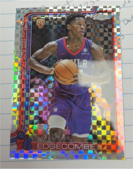 2025-26 Topps Chrome #253 VJ Edgecombe — front